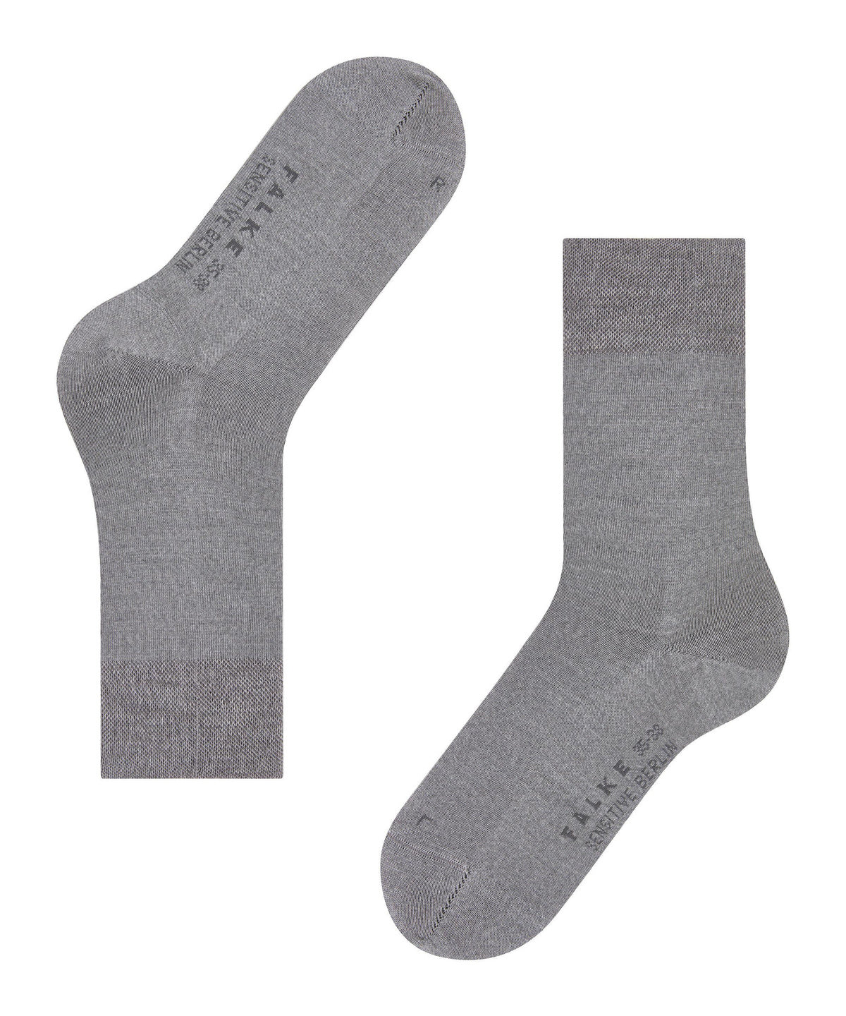 46226-3830 FALKE Sensitive Berlin Women Socks Suitable for diabetics Colour: light grey mel.
