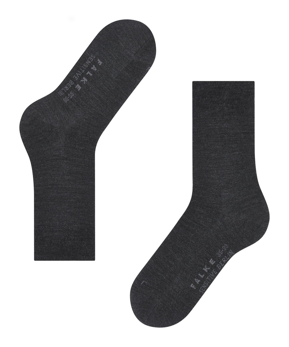 46226-3085 FALKE Sensitive Berlin Women Socks Suitable for diabetics Colour: anthra mel