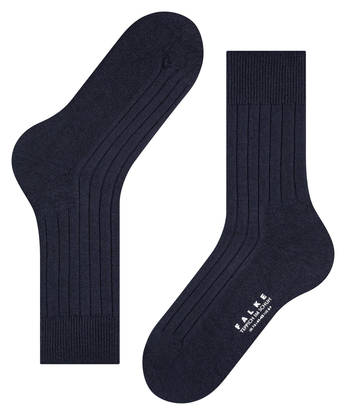 14402-6370 FALKE Teppich im Schuh Men Socks with plush soles Colour: dark navy