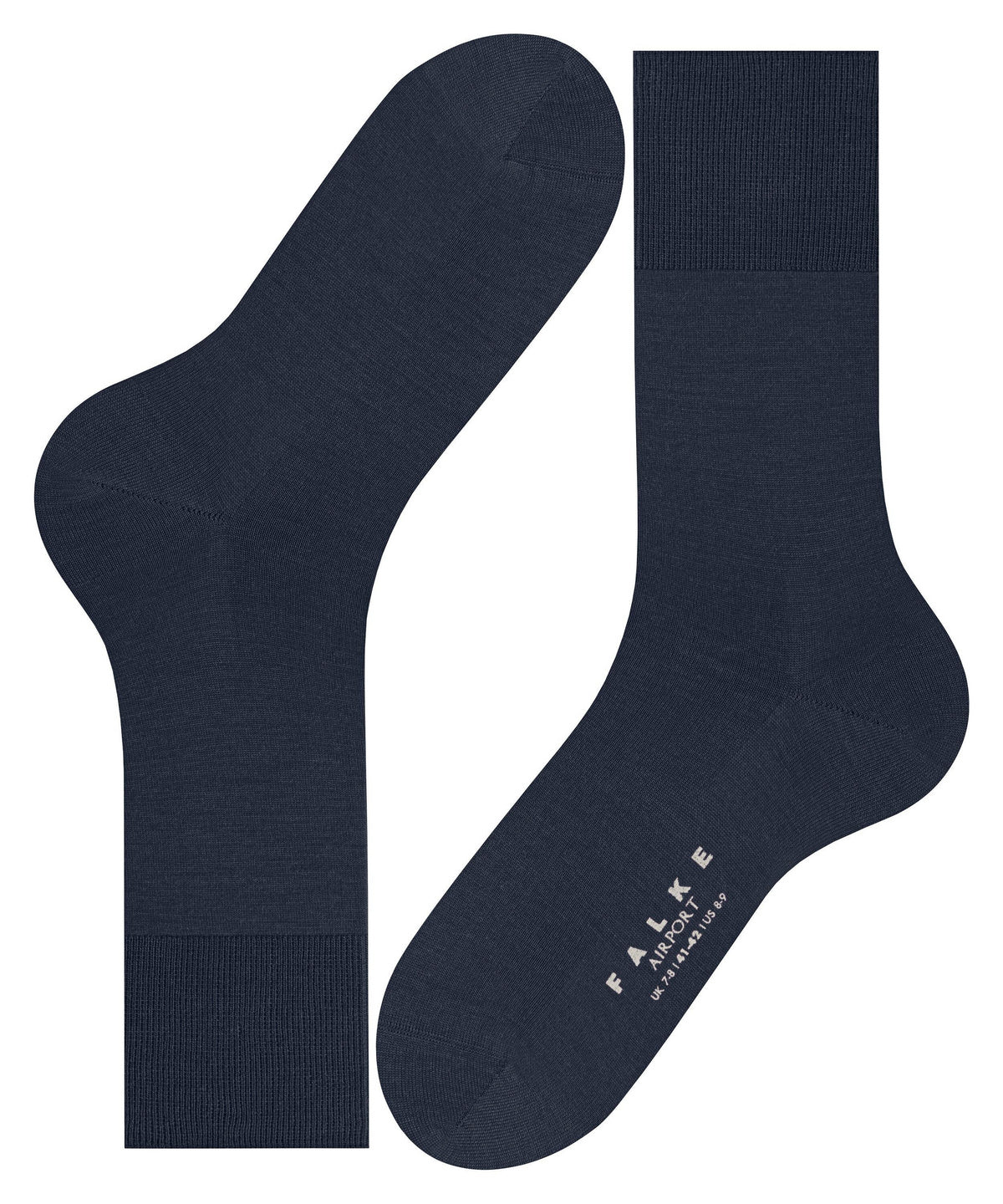 14435-6116 FALKE Airport Men Socks heat-regulating due to virgin wool Colour: space blue