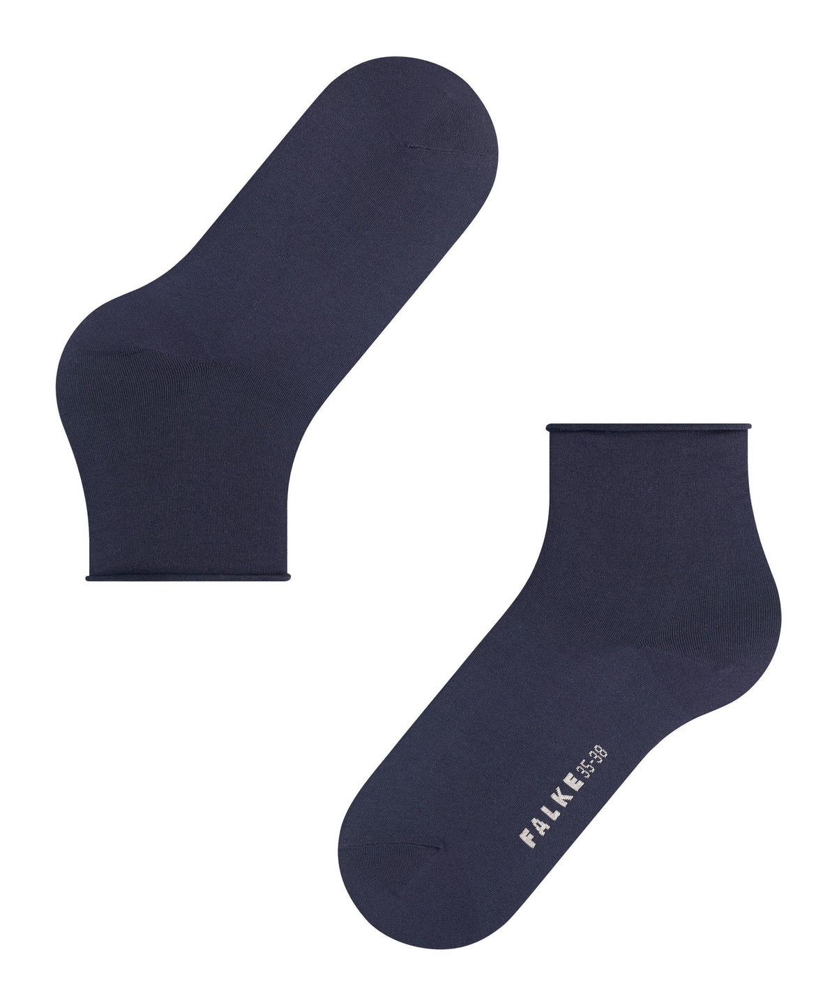 47106-6370 FALKE Cotton Touch Women Short socks with very fine mesh structure Colour: dark navy