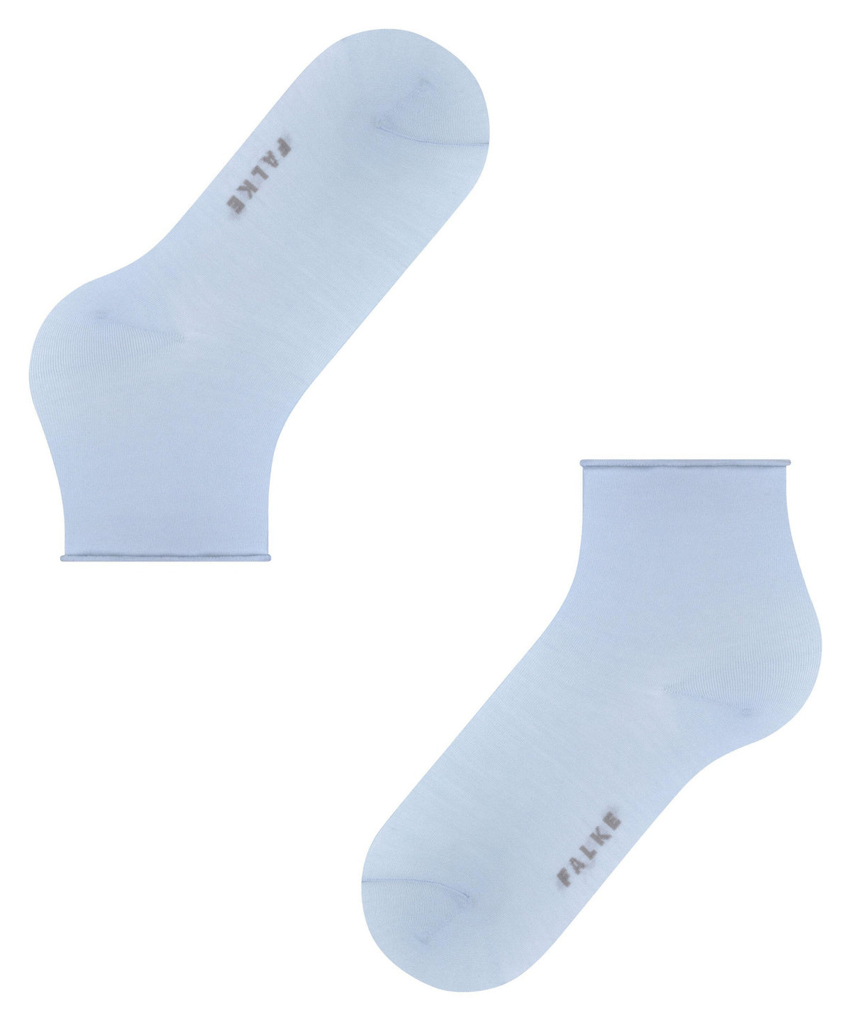 47106-6594 FALKE Cotton Touch Women Short socks with very fine mesh structure Colour: light blue