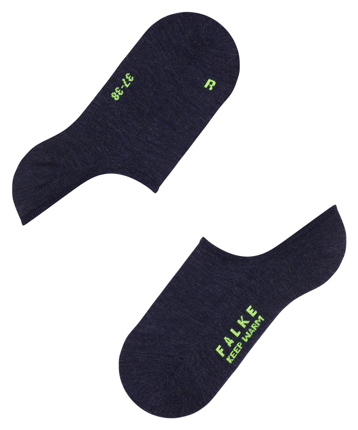 46386-6278 FALKE Keep Warm Women Invisibles with merino wool and plush sole Colour: dark sapphire