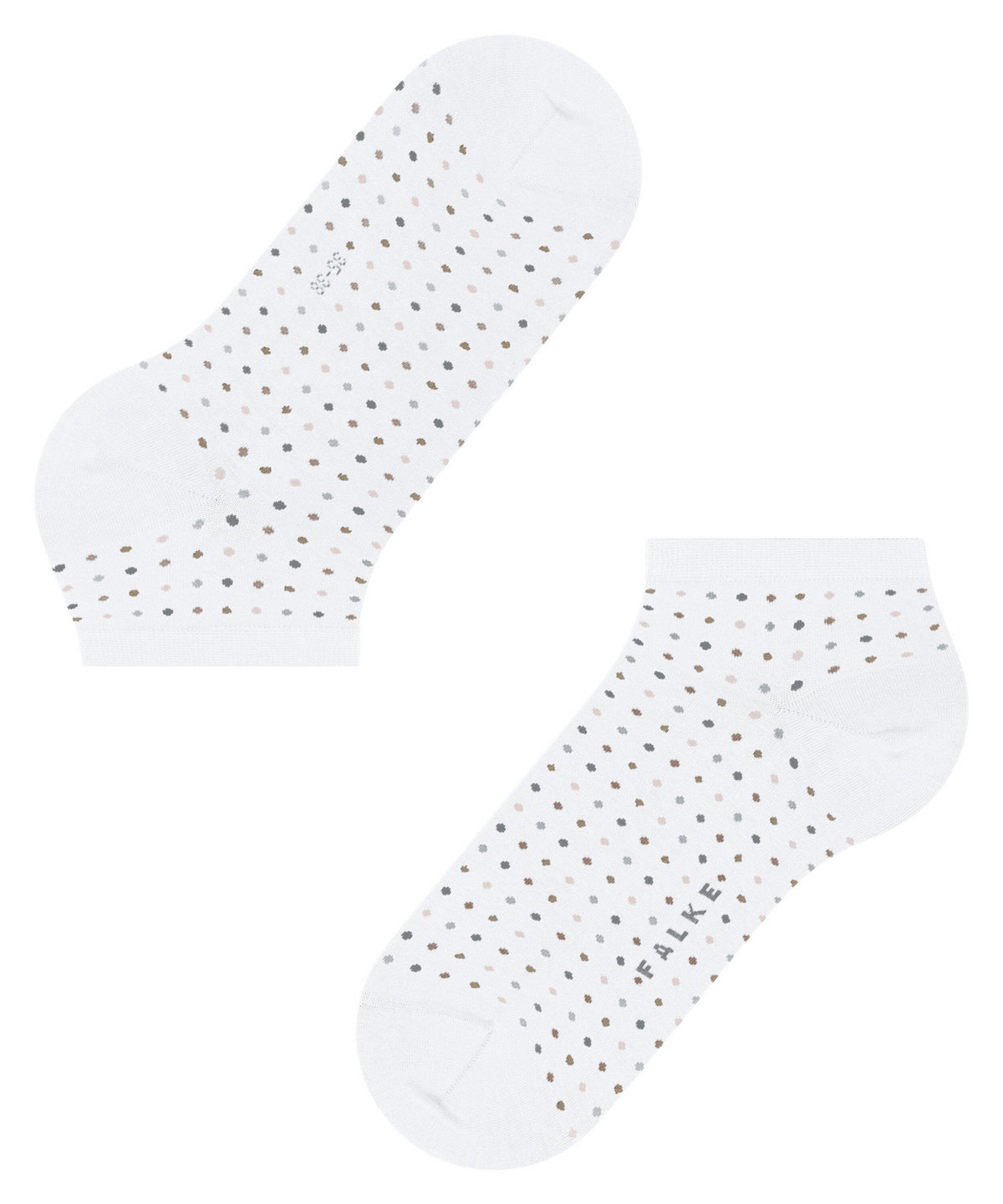 46068-2000 FALKE Multispot Women Sneaker socks with fine dots Colour: white