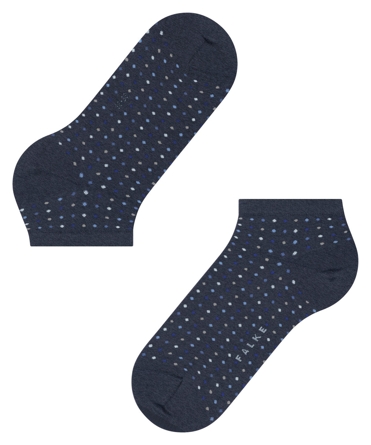 46068-6681 FALKE Multispot Women Sneaker socks with fine dots Colour: darkblue
