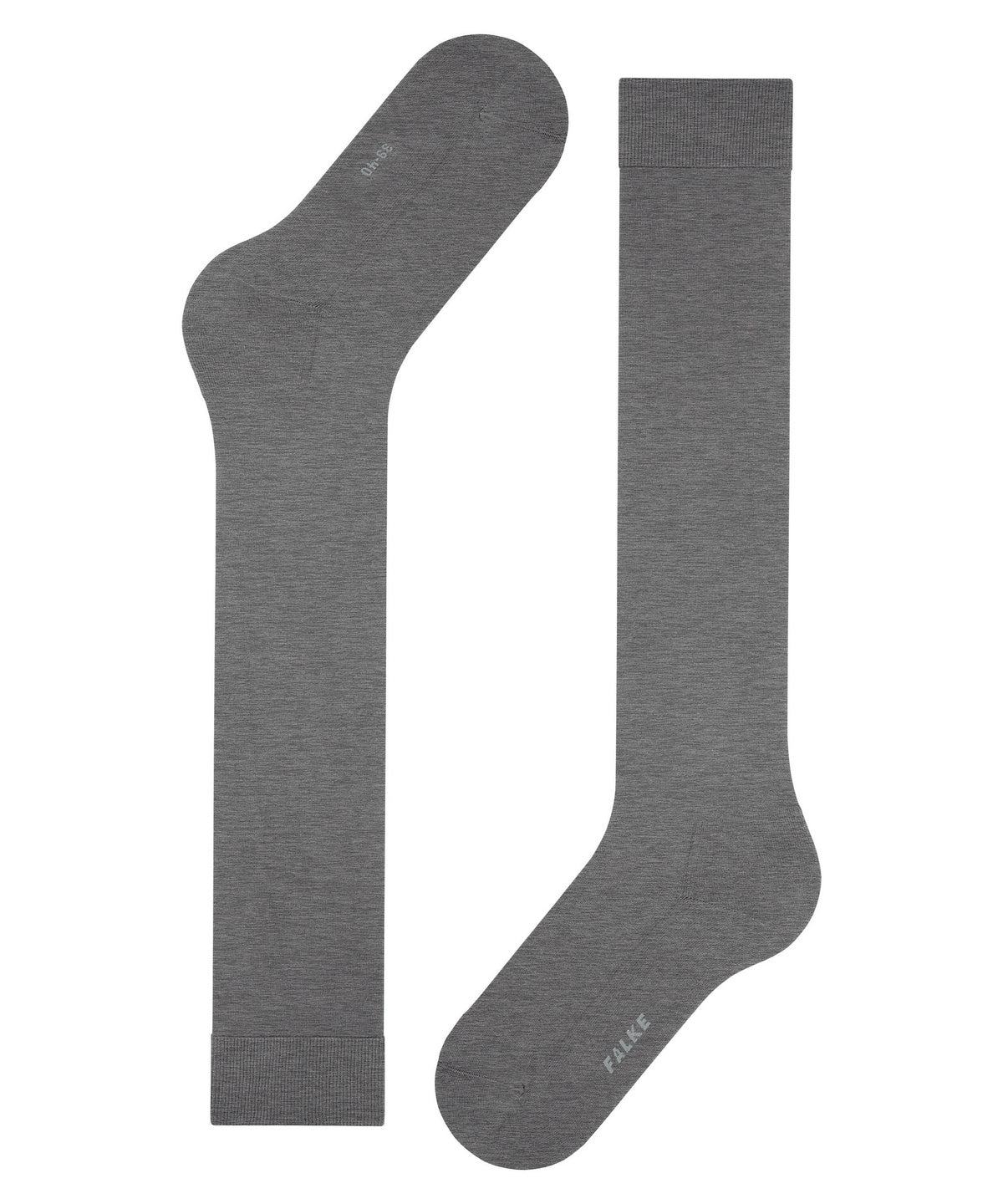 46884-3216 FALKE ClimaWool Women Knee-high socks made from a climate-regulating wool-Lyocell blend Colour: light greymel.