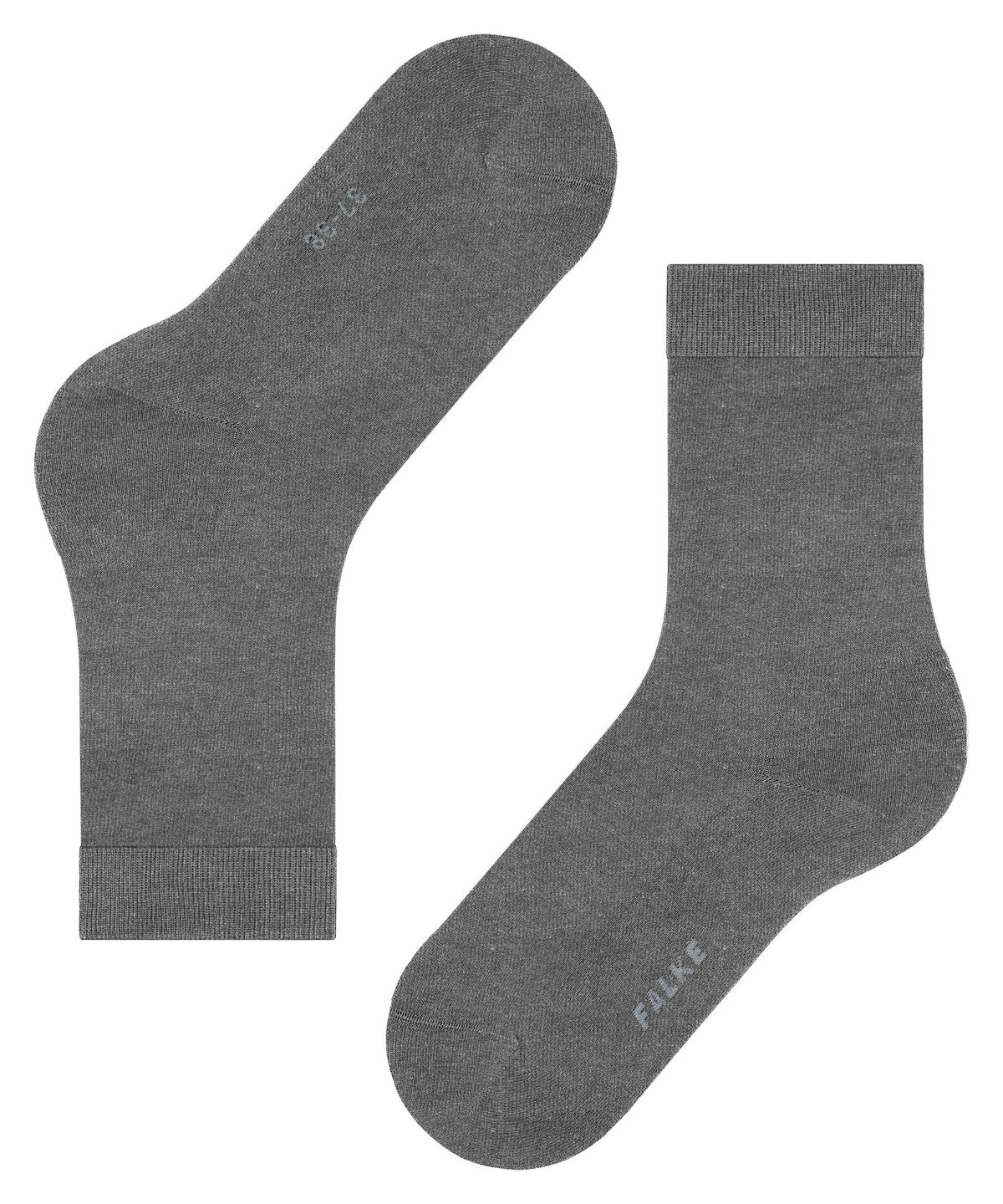46484-3216 FALKE ClimaWool Women Socks made from a climate-regulating wool-Lyocell blend Colour: light greymel.
