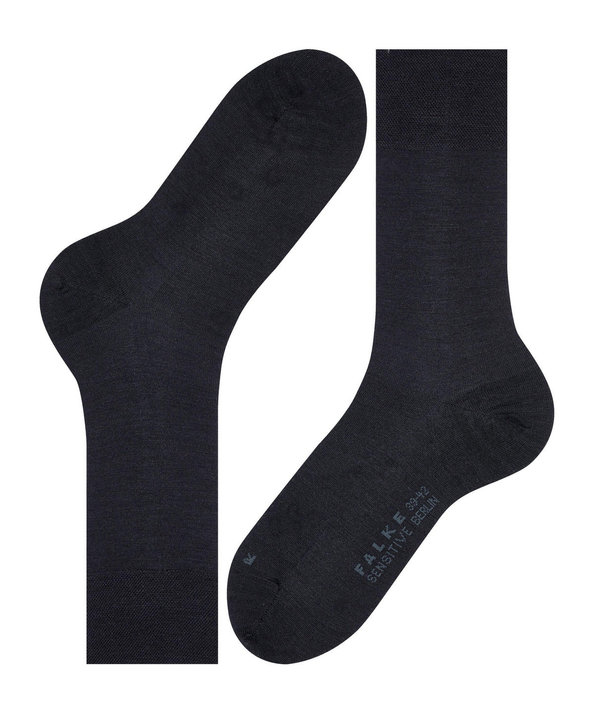 14448-6375 FALKE Sensitive Berlin Men Socks Suitable for diabetics Colour: dark navy