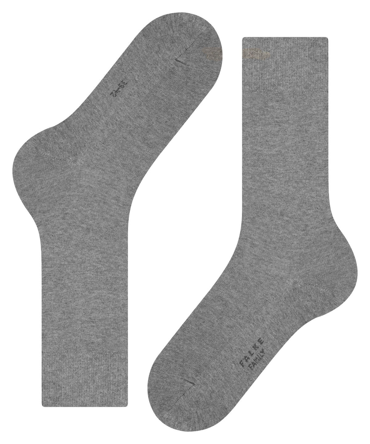 14657-3390 FALKE Family Men Socks with sustainable cotton Colour: light greymel.