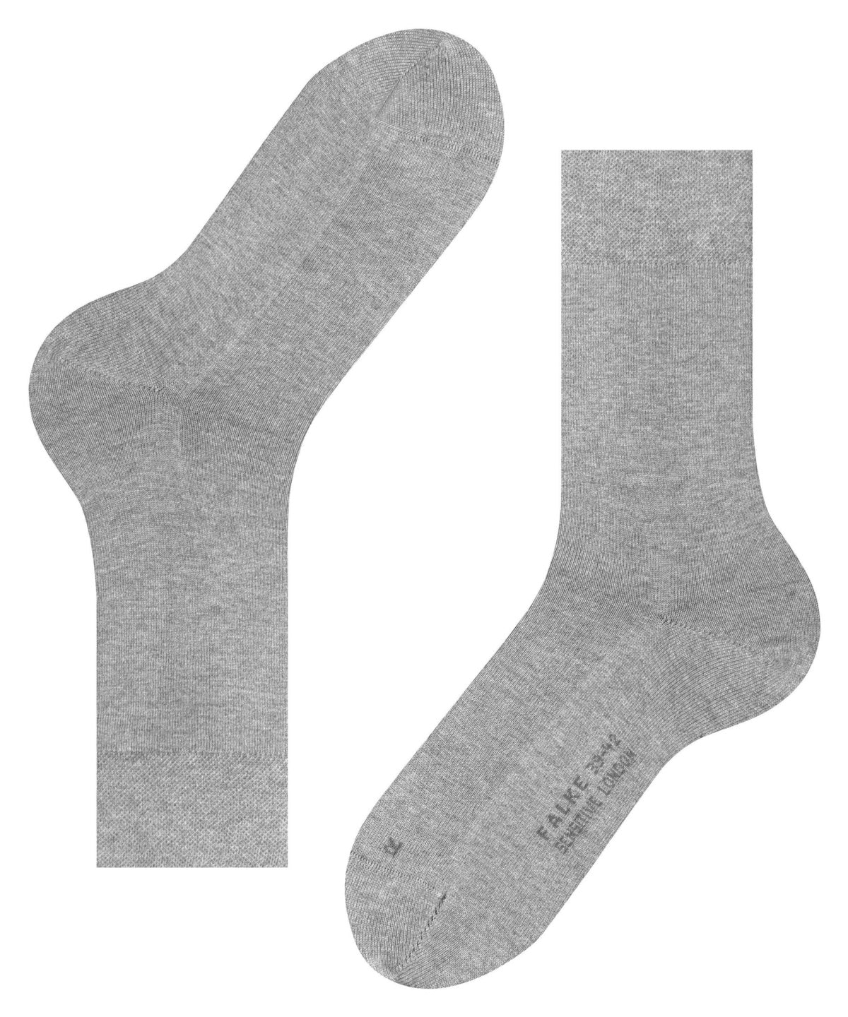 14719-3390 FALKE Sensitive London Men Socks Suitable for diabetics Colour: light greymel.