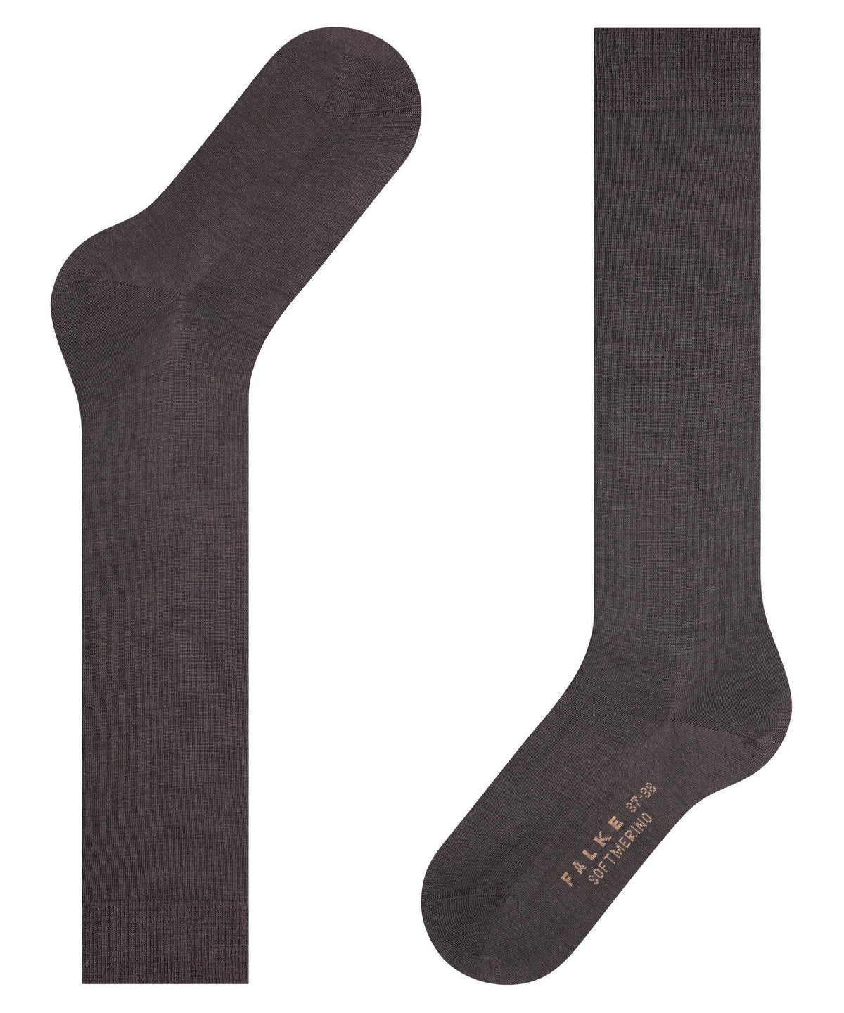 47438-5239 FALKE Softmerino Women Knee-high socks with warming merino wool Colour: dark brown