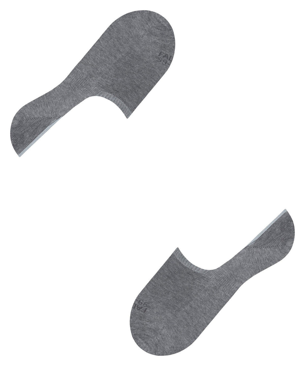 14676-3390 FALKE Step High Cut Men Invisibles with anti-slip system Colour: light greymel.