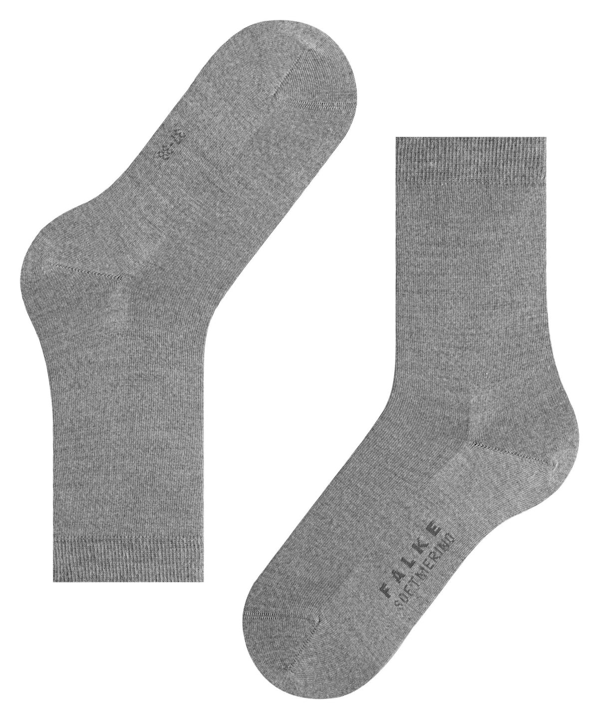 47488-3830 FALKE Softmerino Women Socks with warming merino wool Colour: light grey mel.