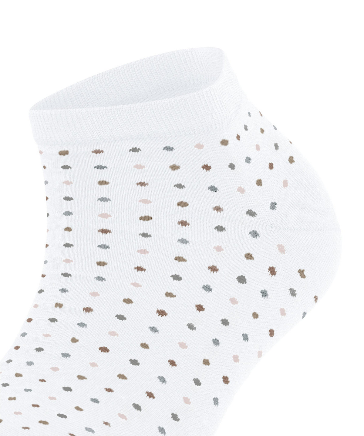 46068-2000 FALKE Multispot Women Sneaker socks with fine dots Colour: white
