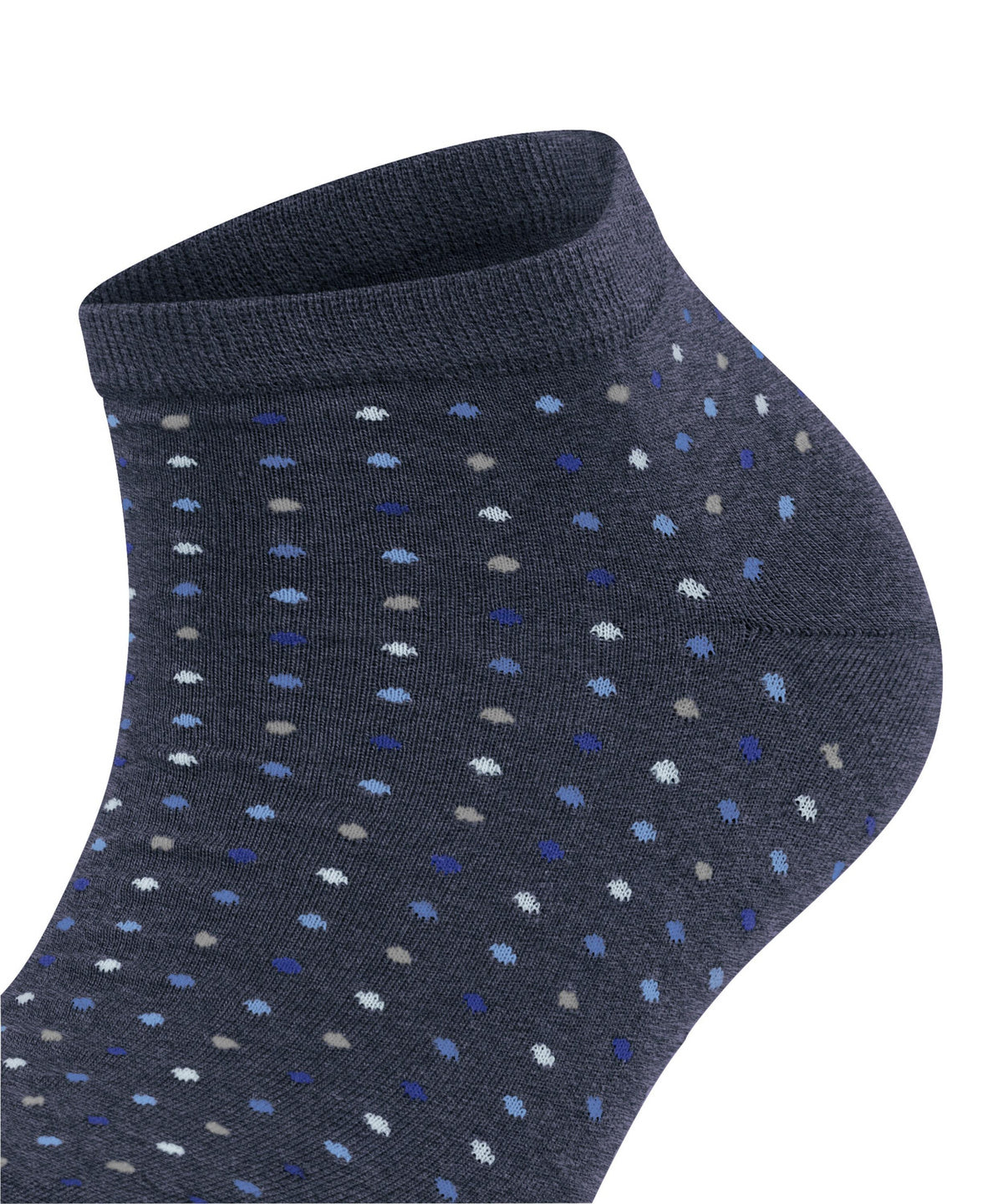 46068-6681 FALKE Multispot Women Sneaker socks with fine dots Colour: darkblue