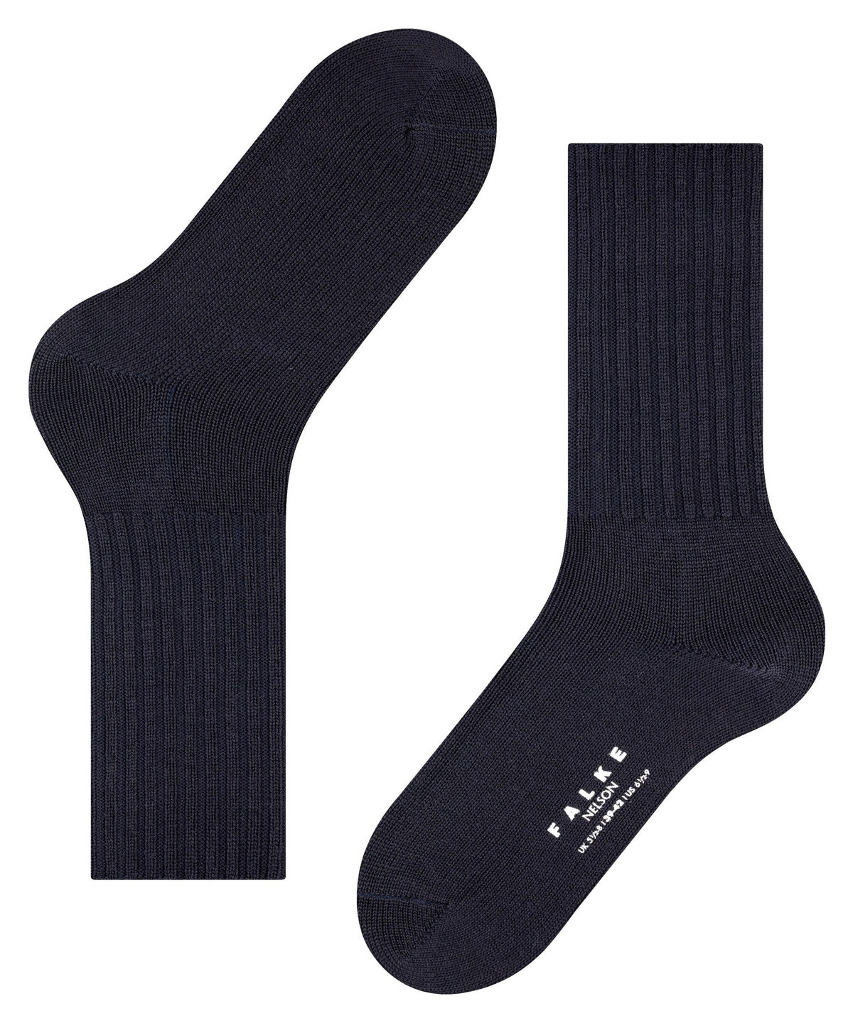 14497-6370 FALKE Nelson Men Boot socks knitted without rubber threads Colour: dark navy