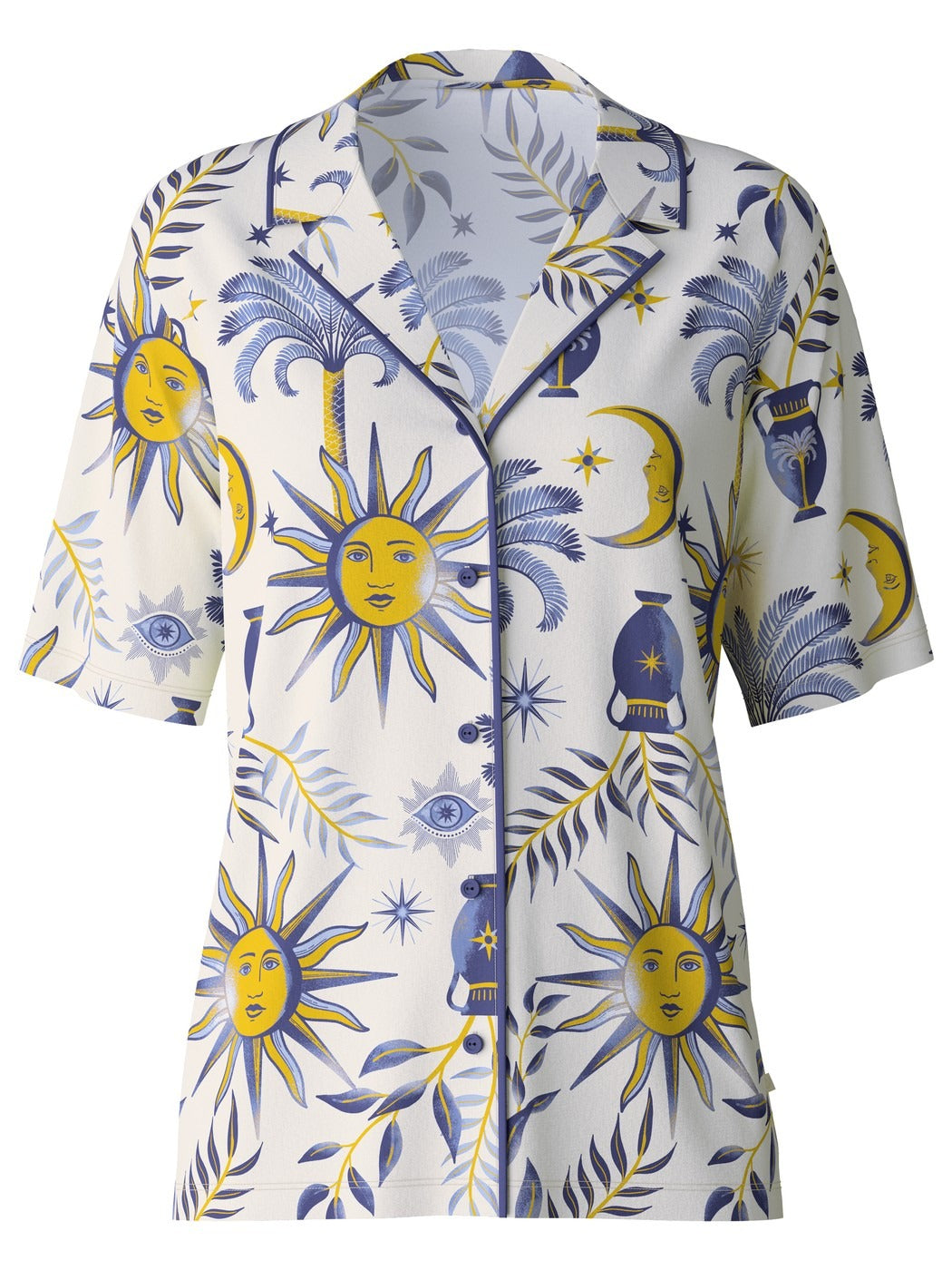 Calida Favourites Magic Shirt short sleeve, buttoned through