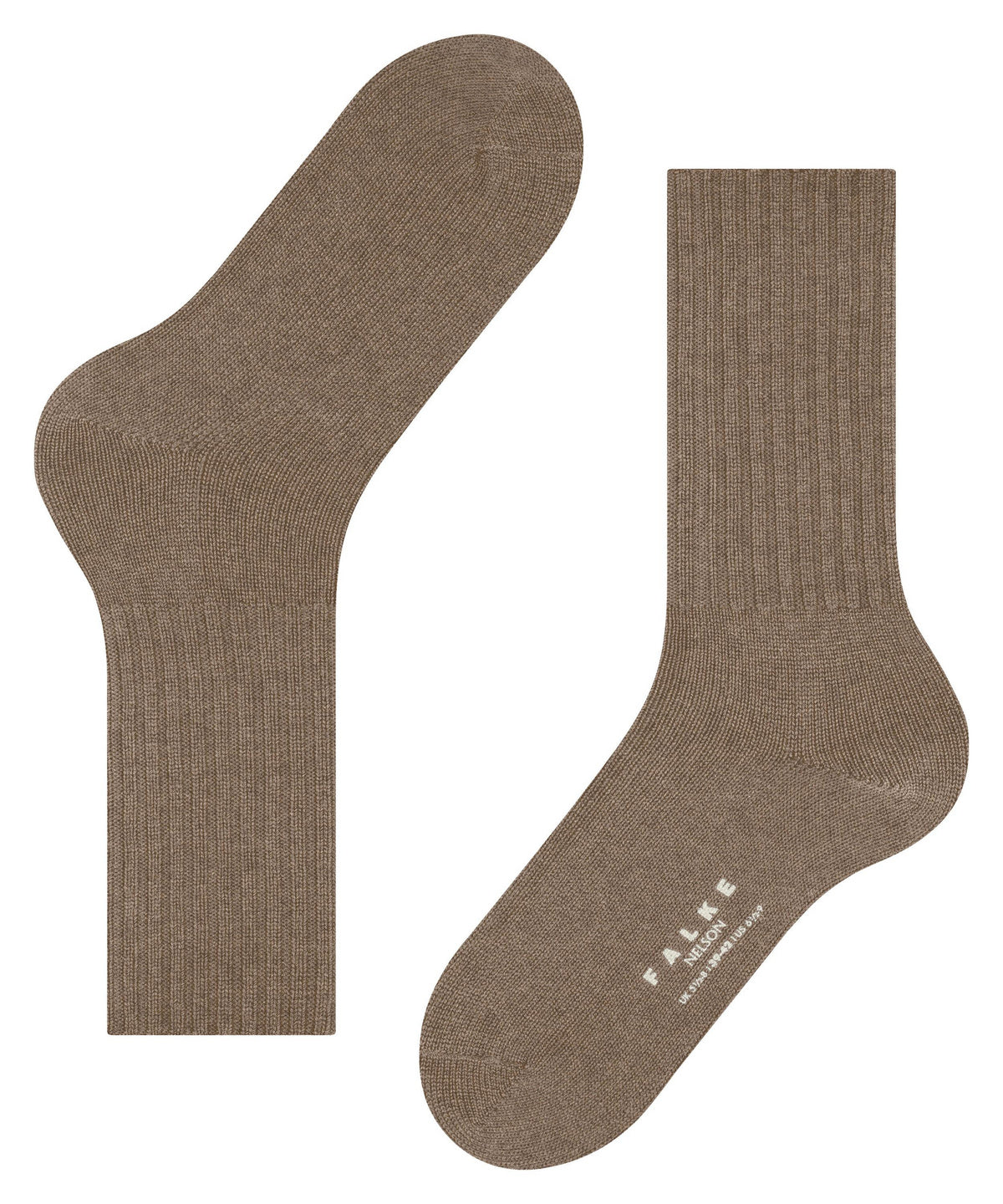 14497-5410 FALKE Nelson Men Boot socks knitted without rubber threads Colour: nutmeg mel