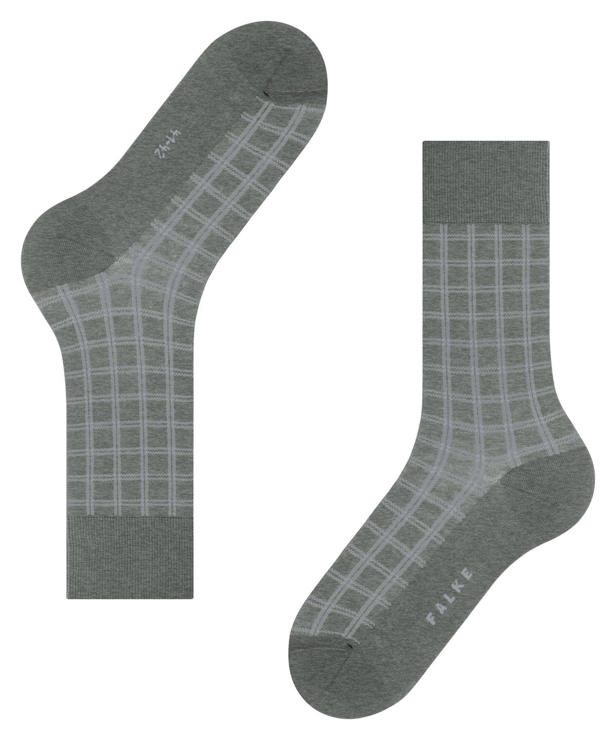 12570-3390 FALKE Modern Tailor Men Socks with sustainable cotton Colour: light greymel.
