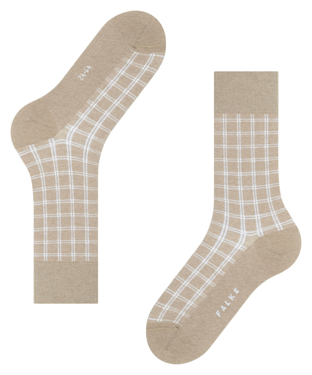 12570-4044 FALKE Modern Tailor Men Socks with sustainable cotton Colour: pebble mel