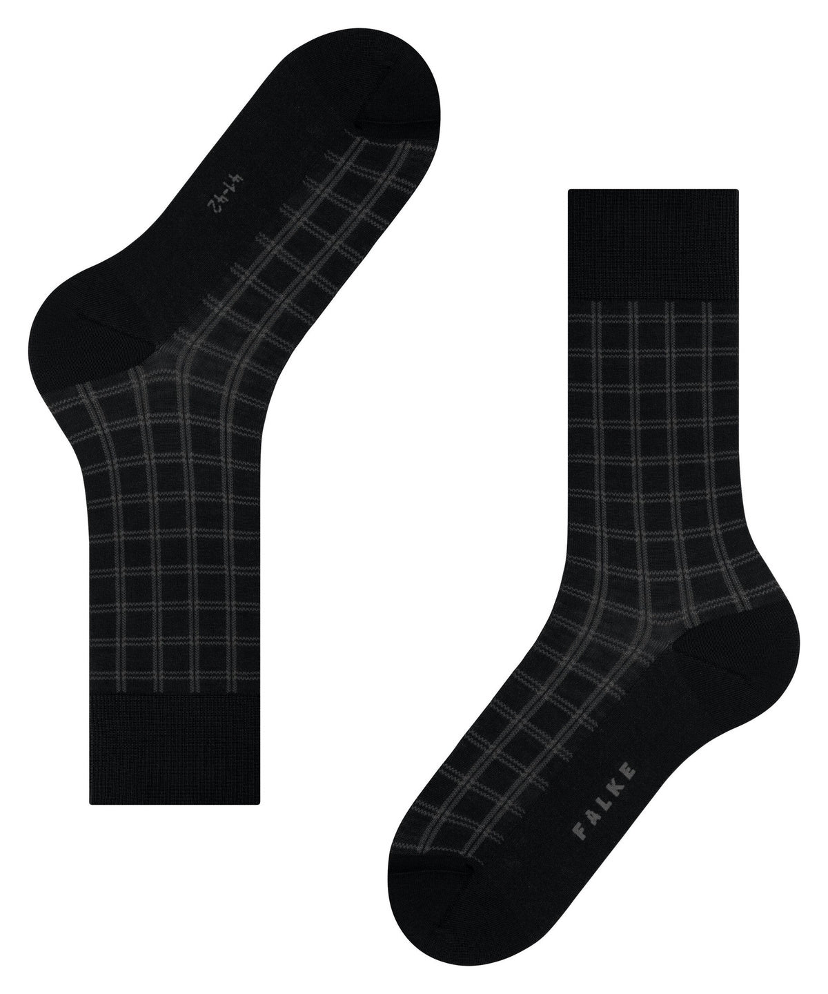 12570-3000 FALKE Modern Tailor Men Socks with sustainable cotton Colour: black