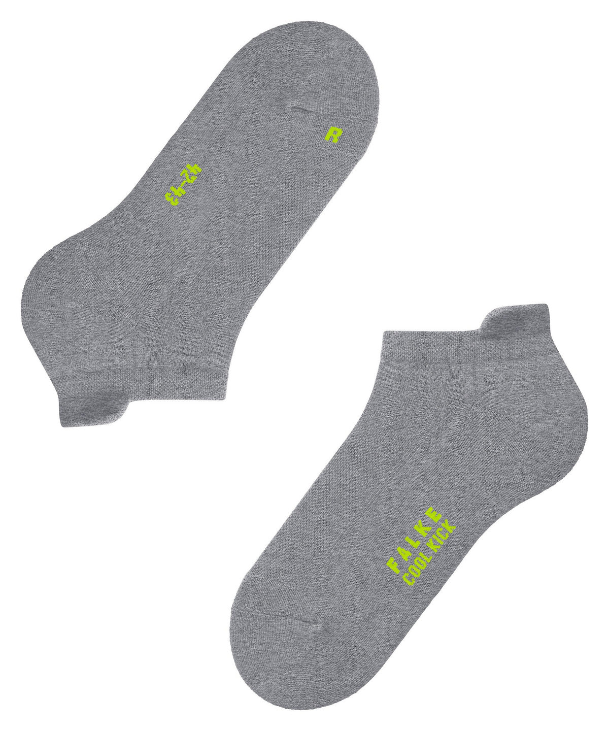 16677-3775 FALKE Cool Kick Unisex Sneaker socks with ultra-light plush soles Colour: light grey mel.