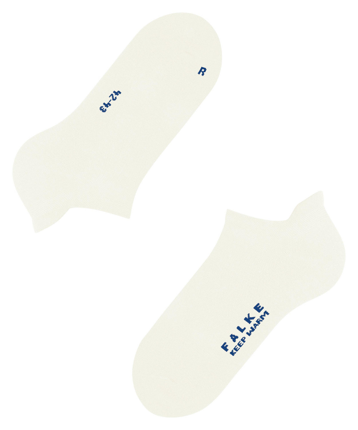 14428-2040 FALKE Keep Warm Unisex Sneaker socks with merino wool and plush sole Colour: off-white