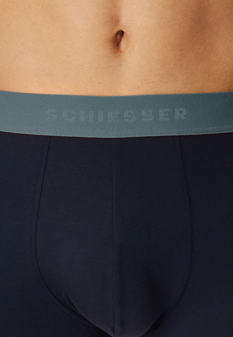 Schiesser Shorts 3-pack Organic Cotton woven elastic waistband multi-colored - 95/5