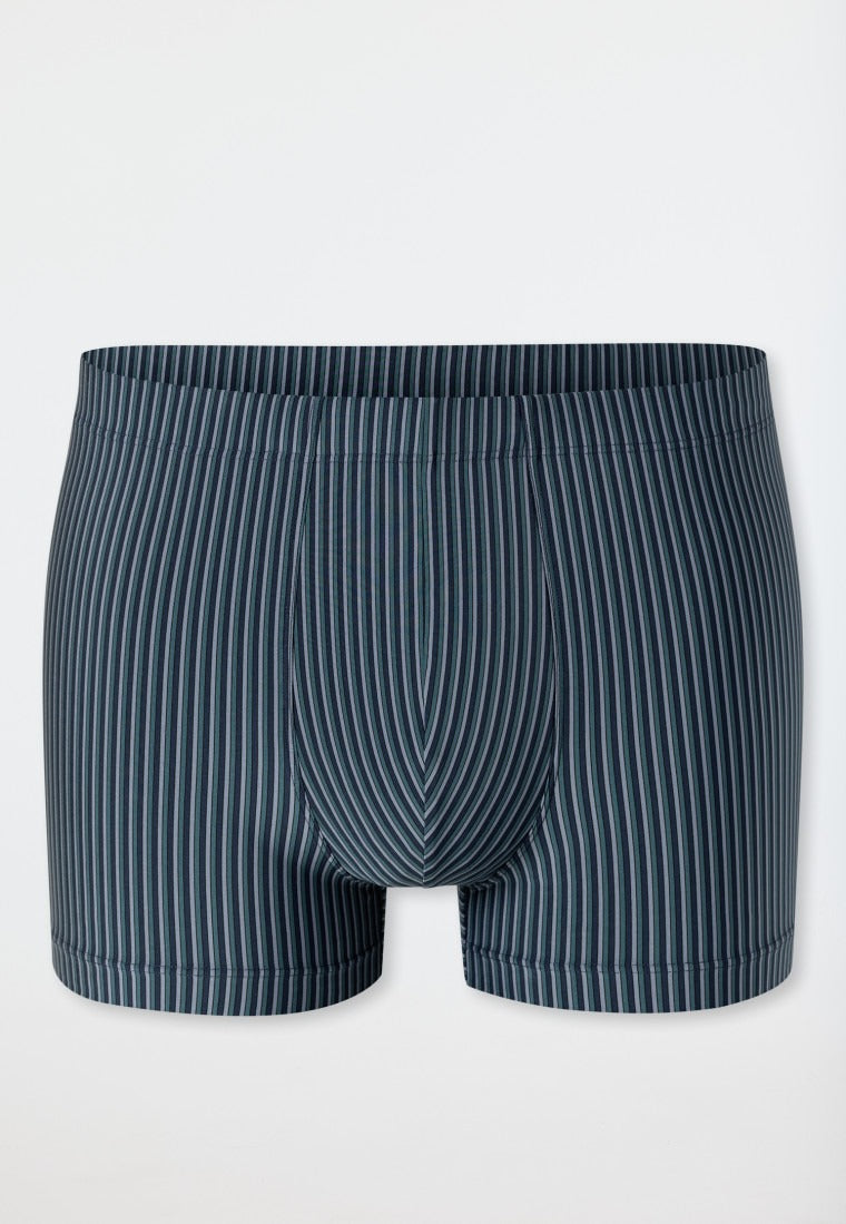 Schiesser Shorts stripes blue-grey - Pure Micro