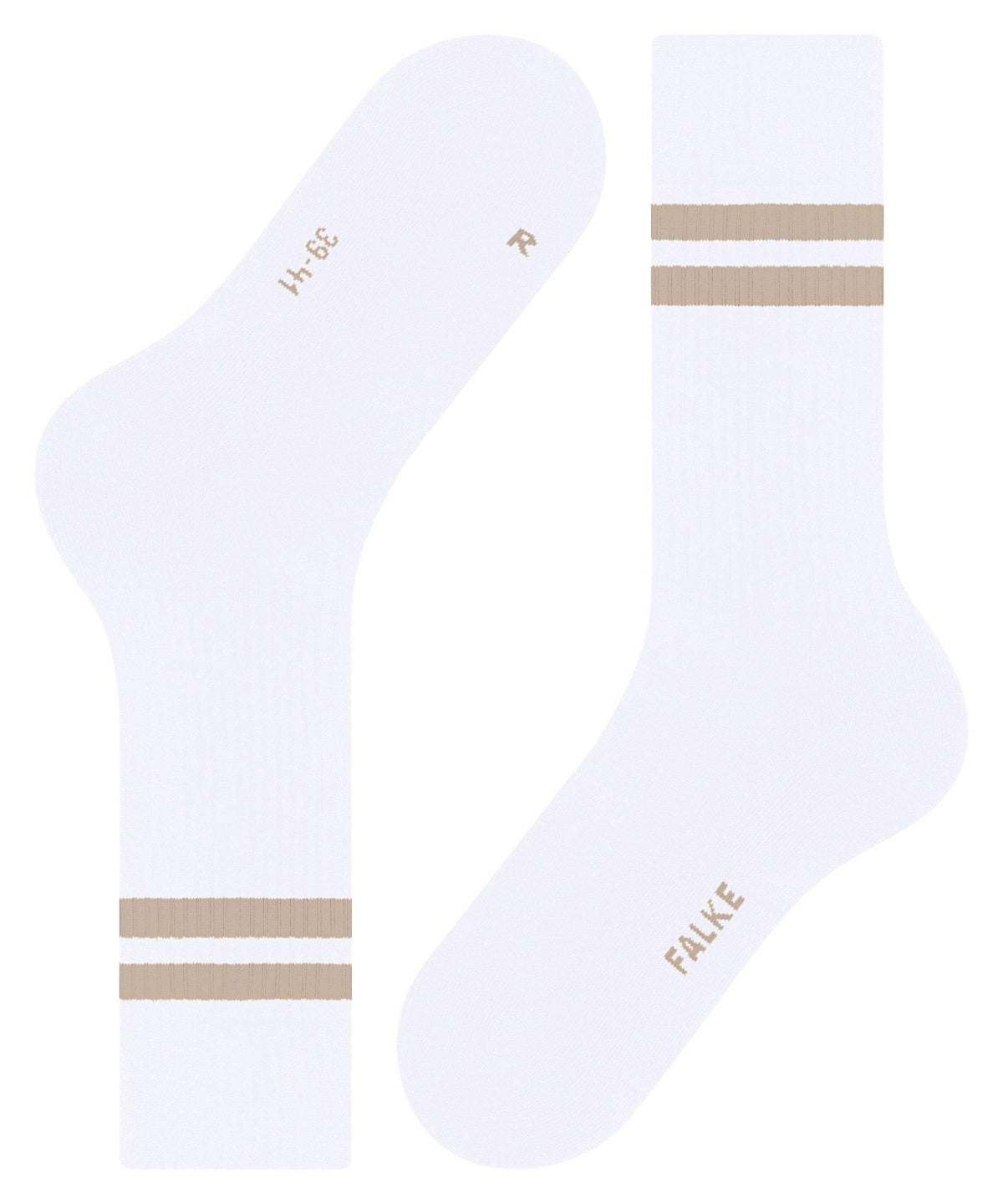 FALKE Dynamic Unisex Socks high-quality ribbed structure Colour: white