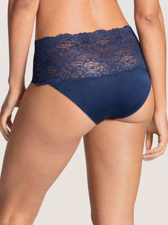 CALIDA SENSUAL SECRETS Slip, high waist, bleu.