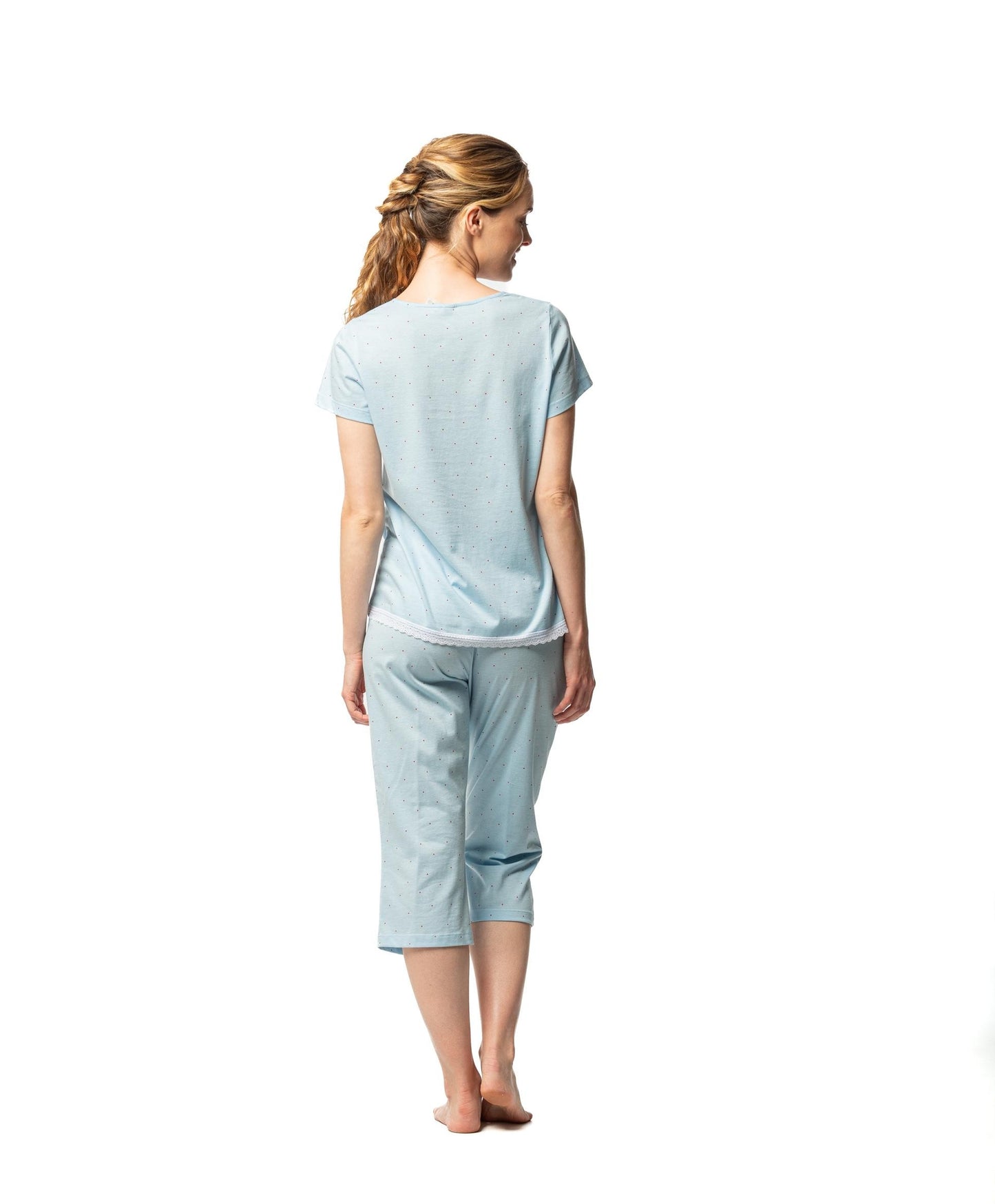 Senoretta Short sleeve pirate pyjama - Pin up