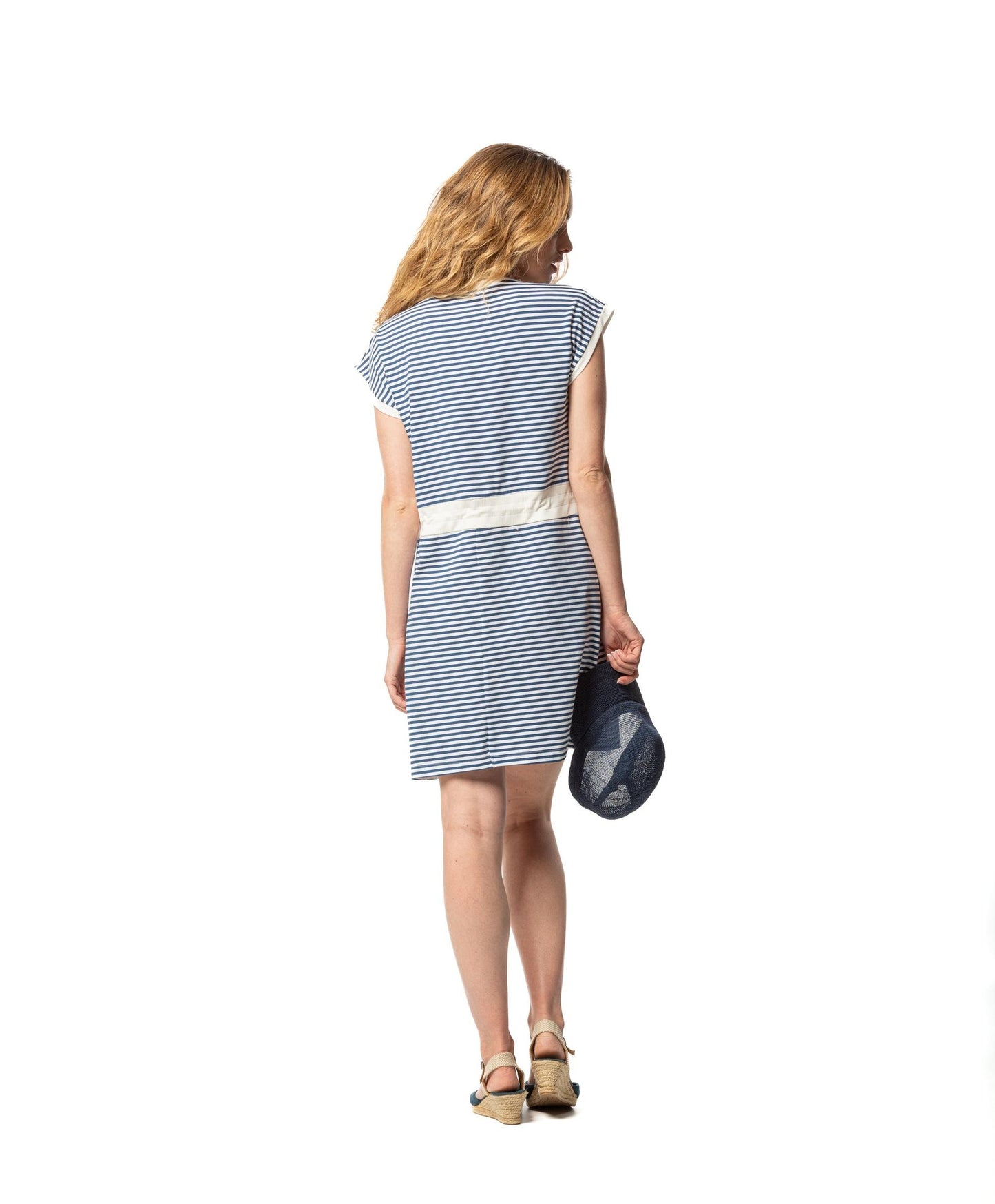 Senoretta Striped short sleeve dress - Coast