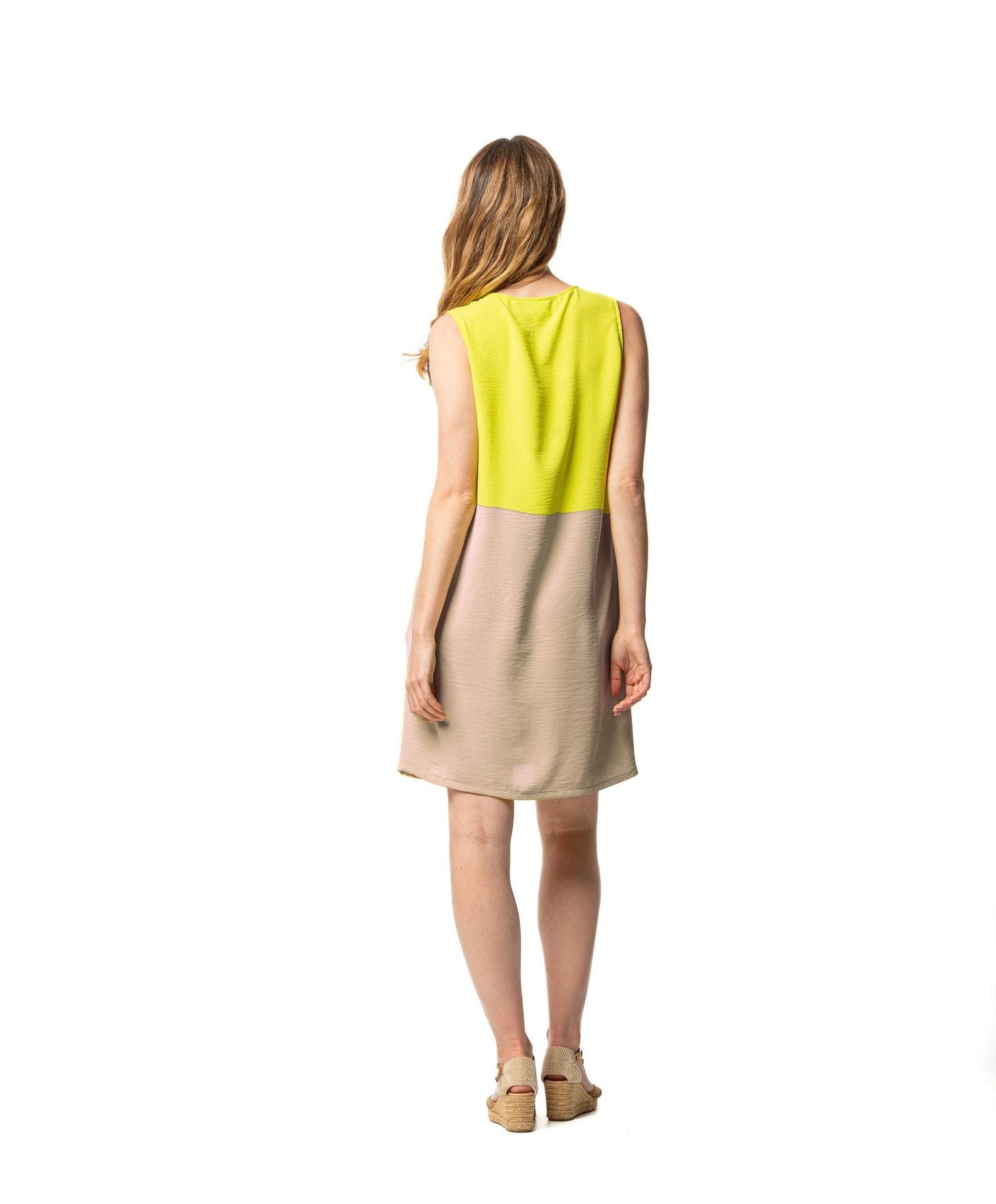 Egatex Sleeveless dress with V-neck - Kinoko