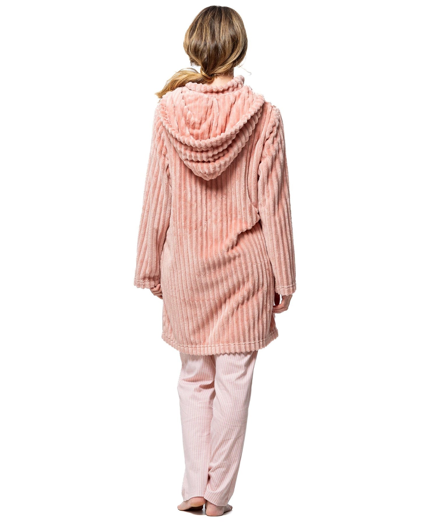 Senoretta Dressing gown with zipper and hood - Dreams