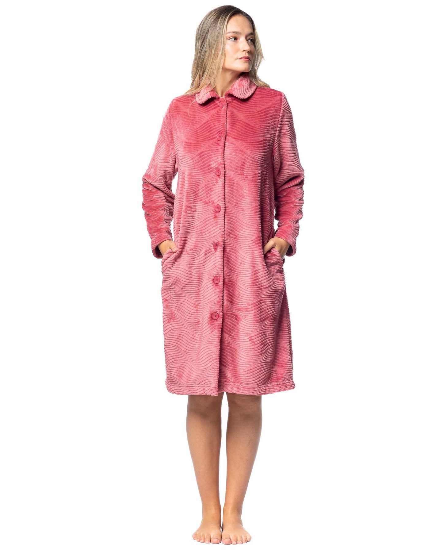 Egatex Dressing gown with buttons - Aneto