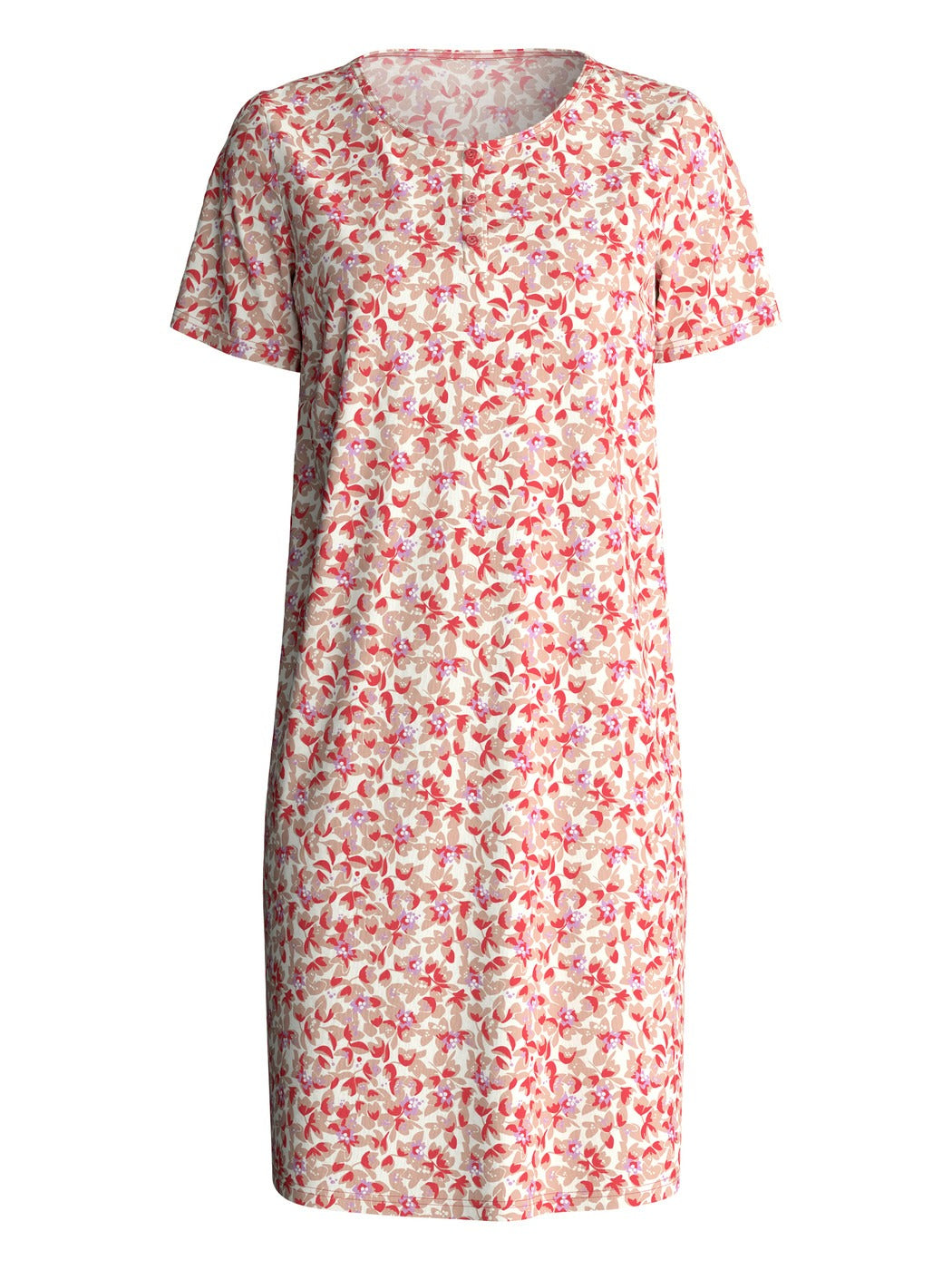 Calida Flower Nights Short-sleeved nightdress, length 95 cm