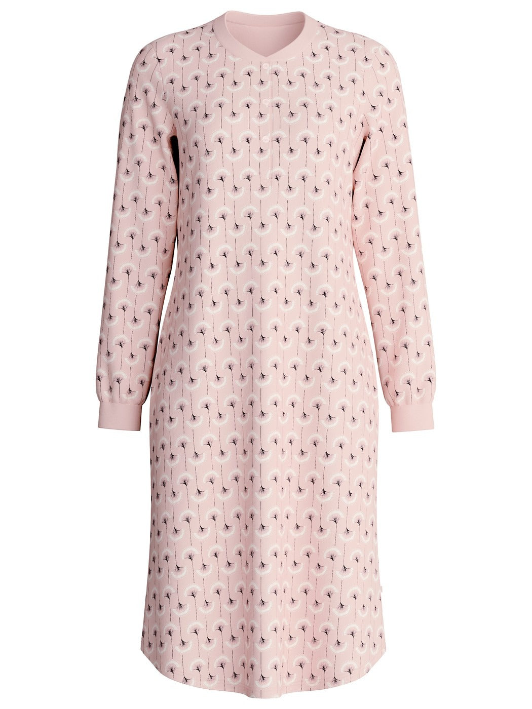 Calida Midnight Flowers Long Sleeve Nightdress – 110 cm Length