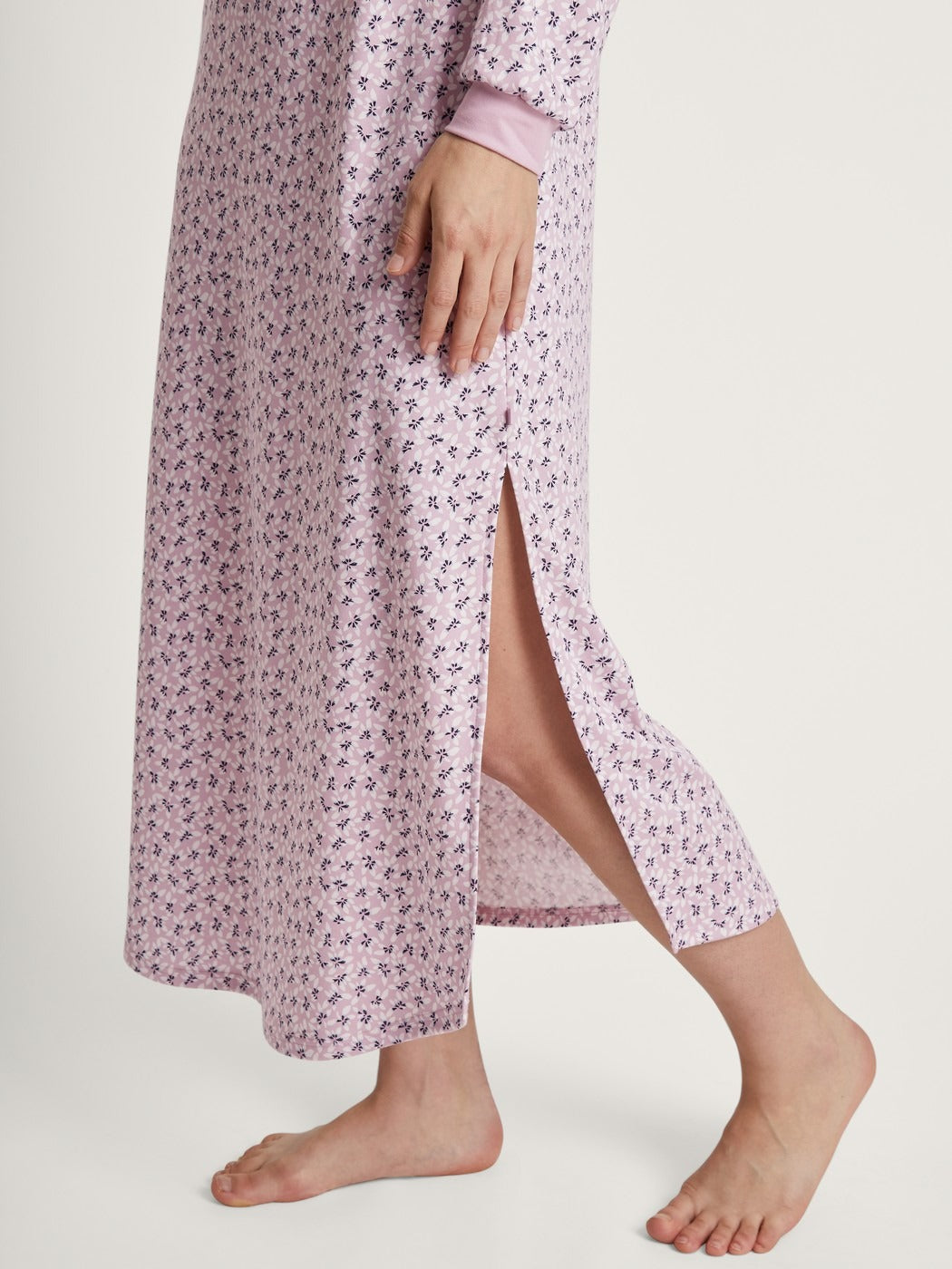 Midnight Flowers Chemise de nuit à manches longues 130cm