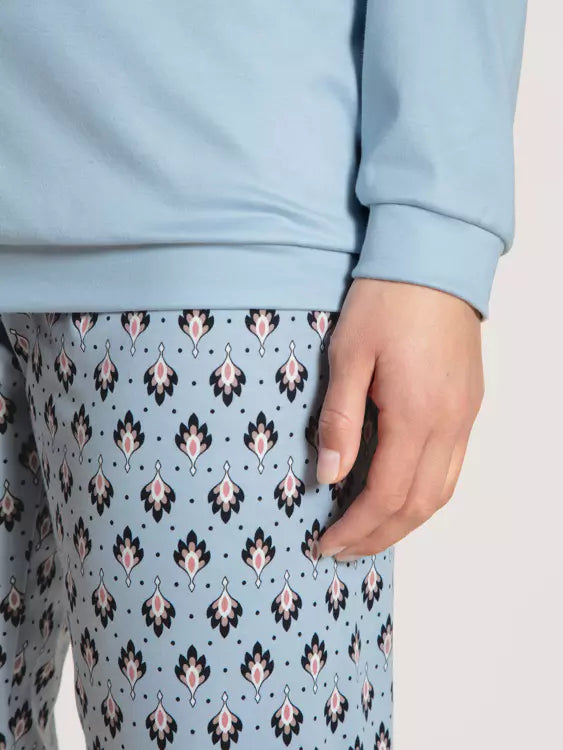 Bündchen-Pyjama / Schlafanzug