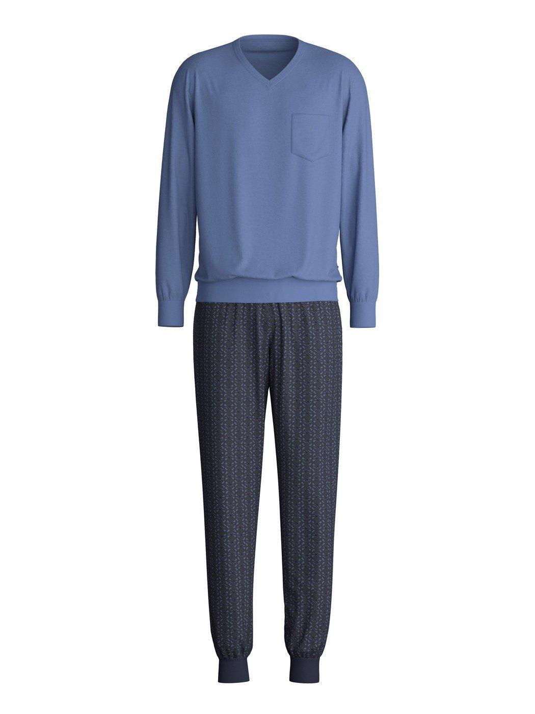 Calida Pyjama with cuff Series Relax Imprint 1