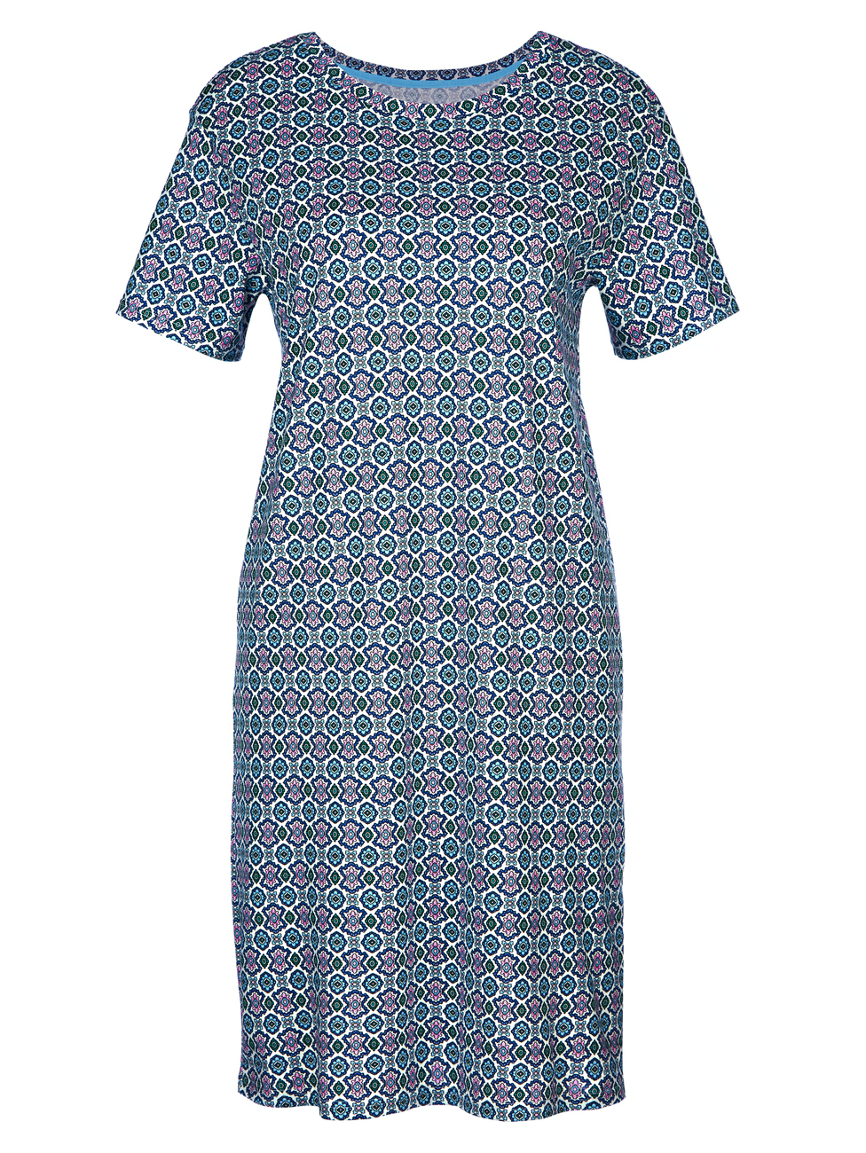 CALIDA SPRING NIGHTS Chemise de nuit à manches courtes, longueur 95cm