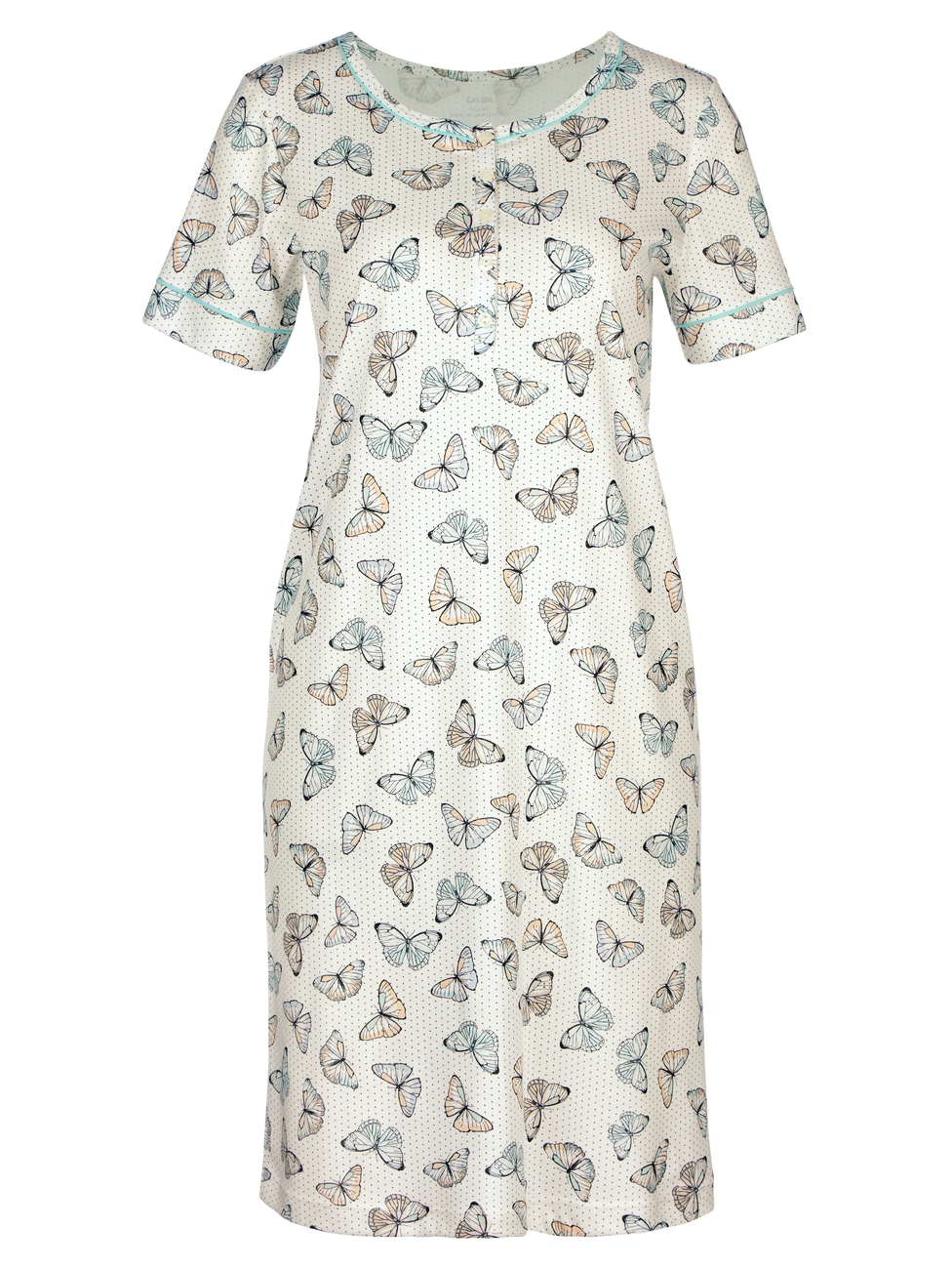 CALIDA NIGHT LOVERS Kurzarm-Sleepshirt, Länge 95cm