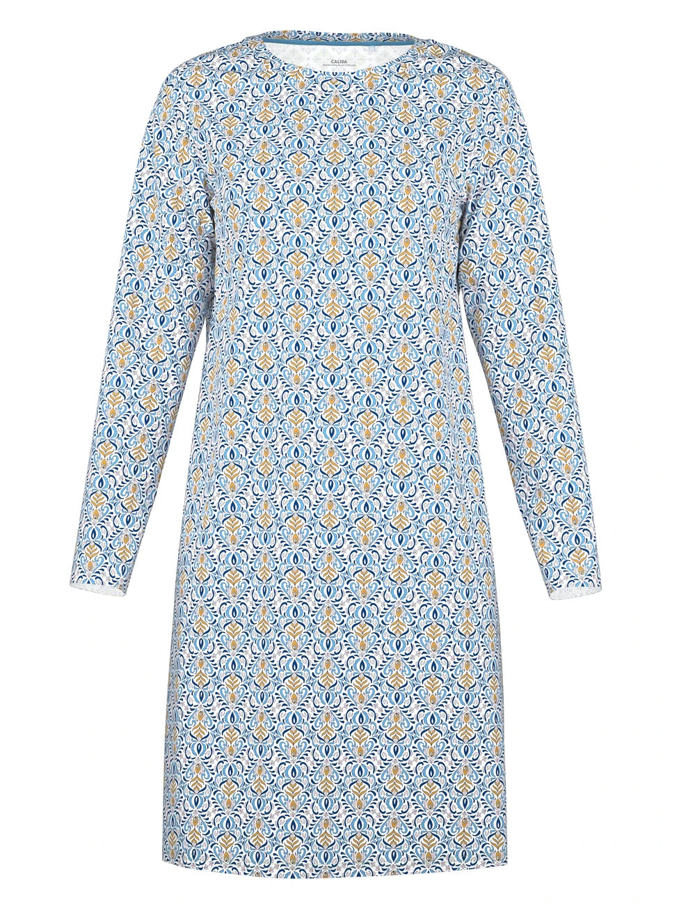 CALIDA ORNAMENT NIGHTS Langarm-Nachthemd, Länge 100 cm
