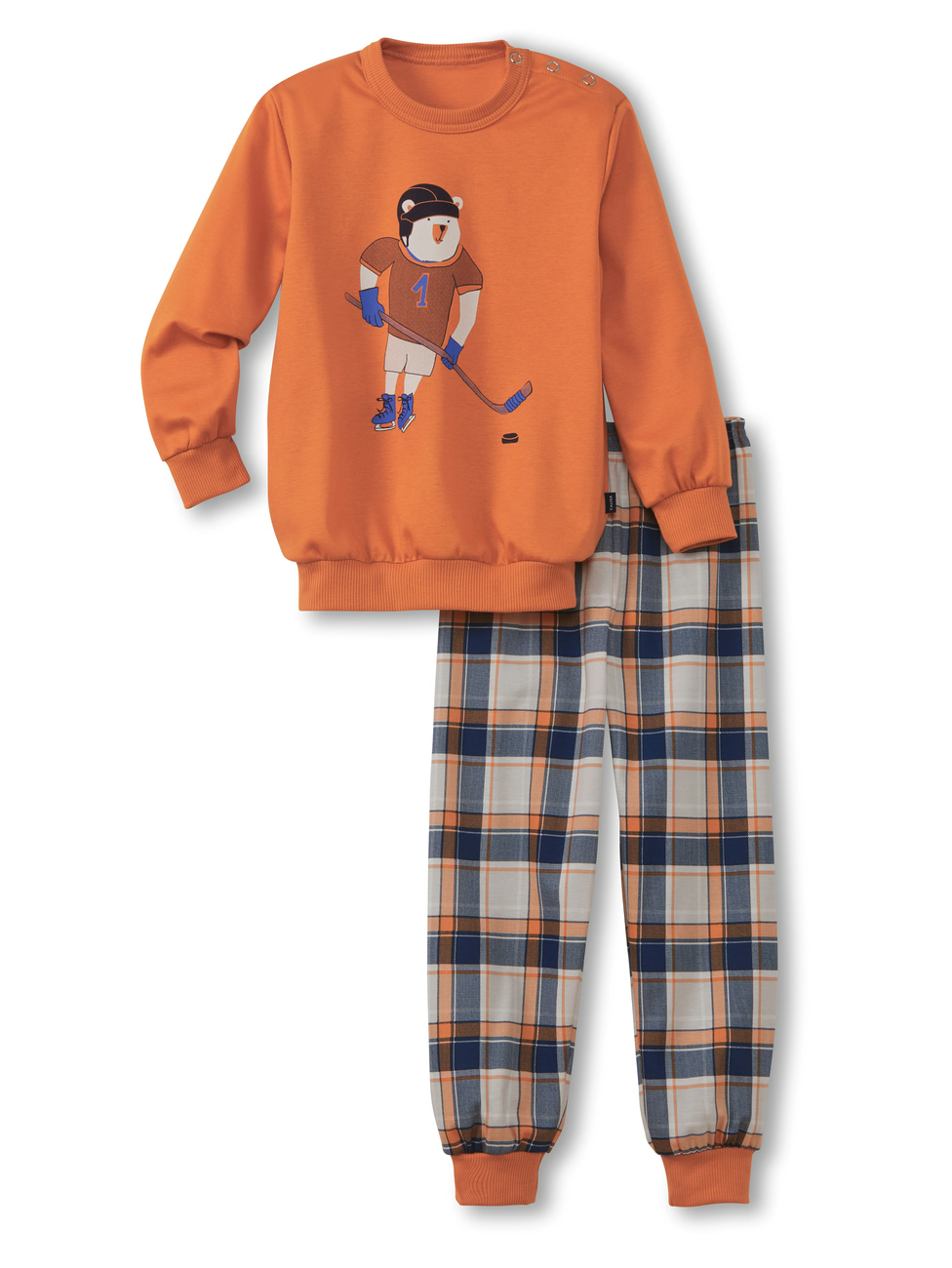 CALIDA TODDLERS HOCKEY Kinder Bundchen Pyjama Lingerie Wolf