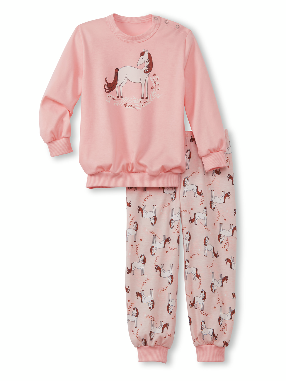 CALIDA TODDLERS HORSE Kinder Bündchen-Pyjama