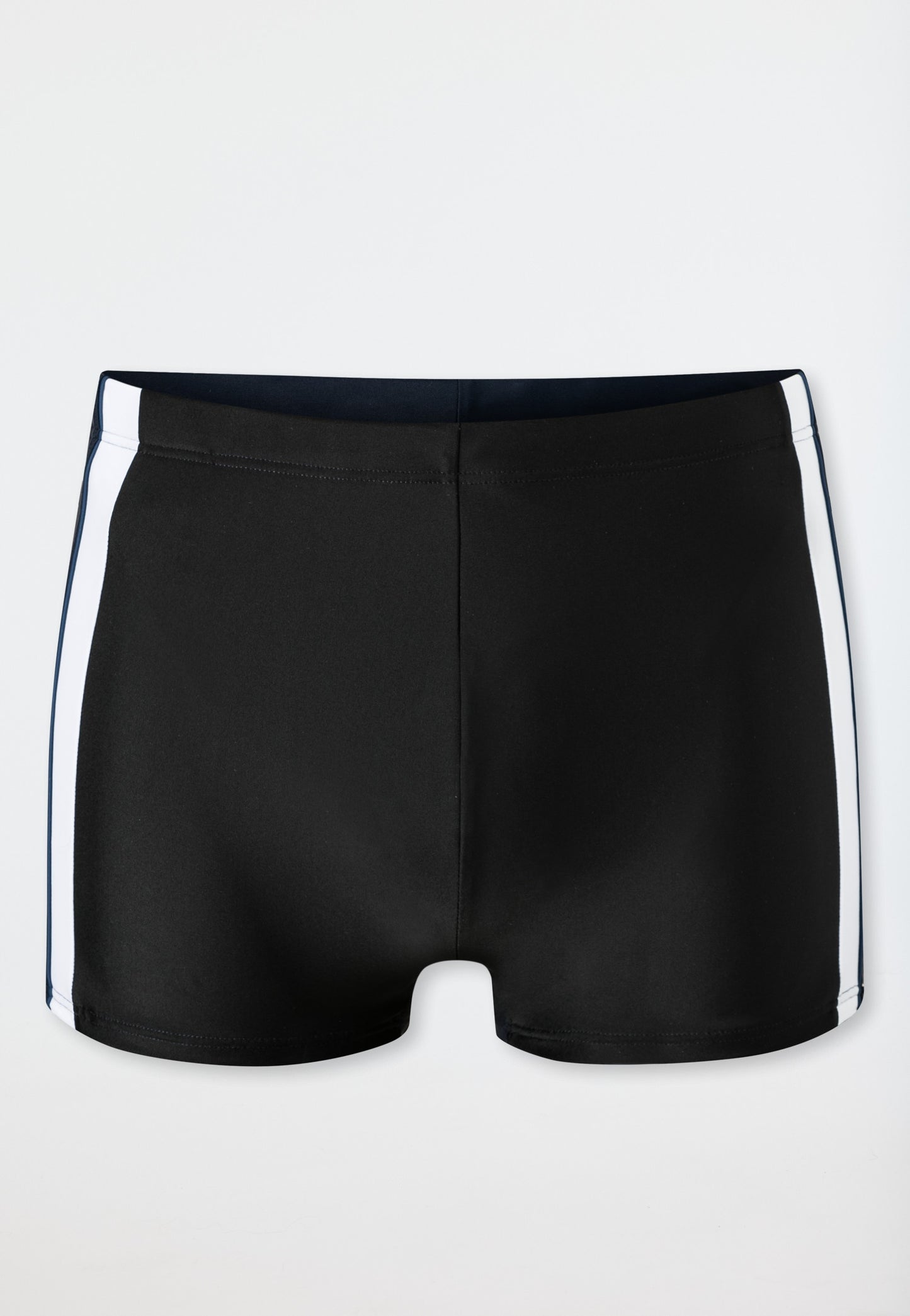 183428-0 Schiesser Swimming trunks with leg jersey key pocket black - Aqua