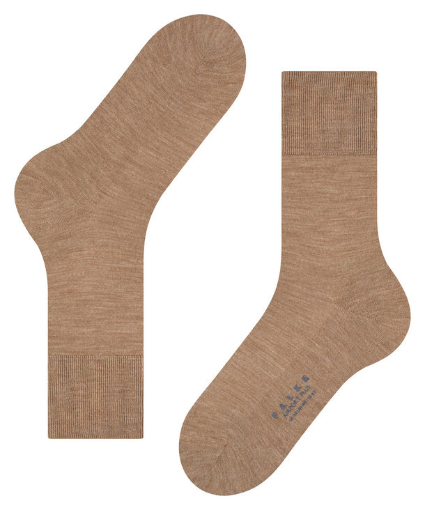 Airport Plus Hommes Chaussettes avec rembourrage semelle Couleur : nutmeg mel