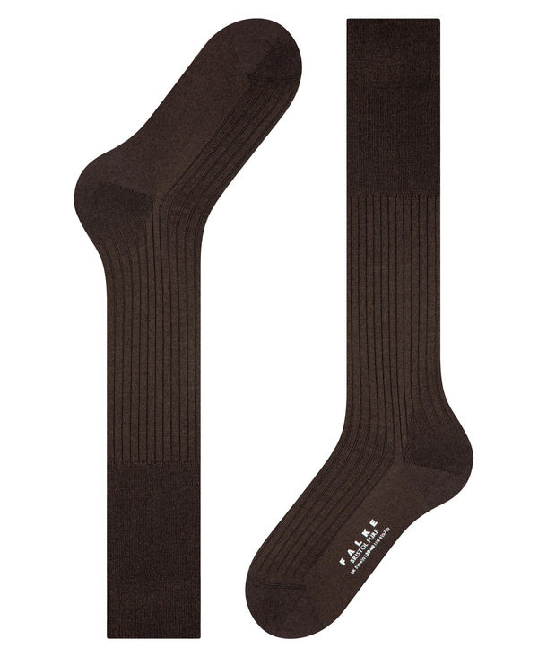 Bristol Pure Hommes Mi-bas avec laine vierge Couleur : brown