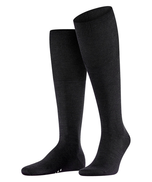 Airport Hommes Mi-bas avec laine vierge Couleur : black